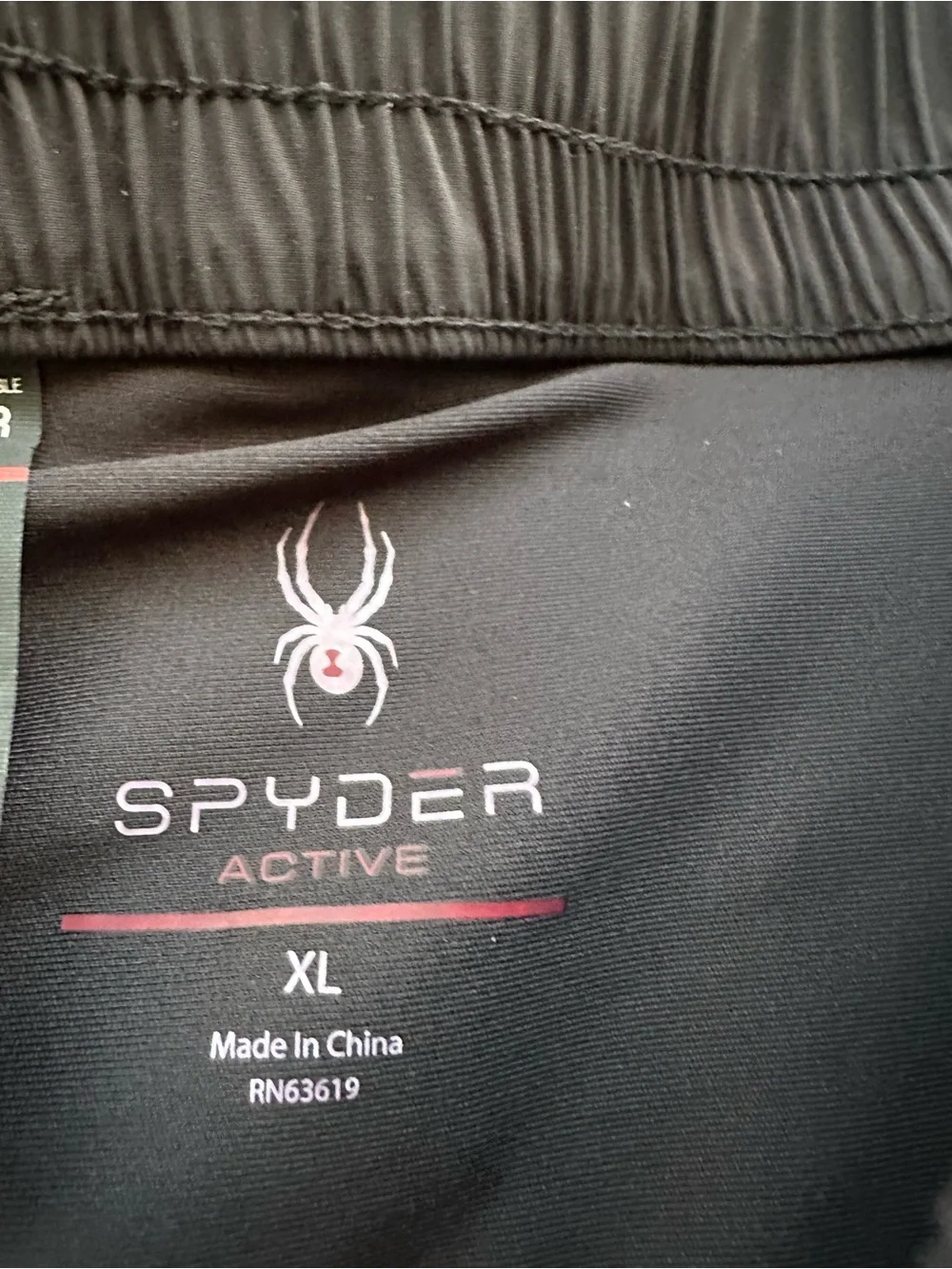 Spyder Active Women's Lined Short Size XL Black Inner Short, Cell Phone Pockets